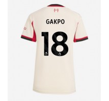 Liverpool Cody Gakpo #18 Koszulka Wyjazdowa damskie 2025-26 Krótki Rękaw